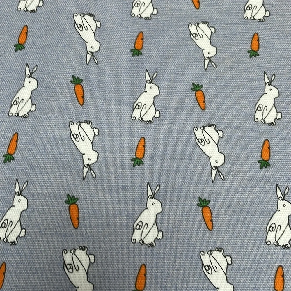 3 NWT Ellen Degeneres bunny/carrot table placemats. 18” x 13” blue background.